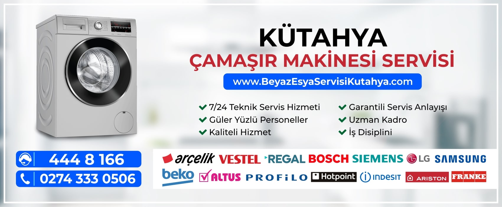 kütahya çamaşır makinesi servisi